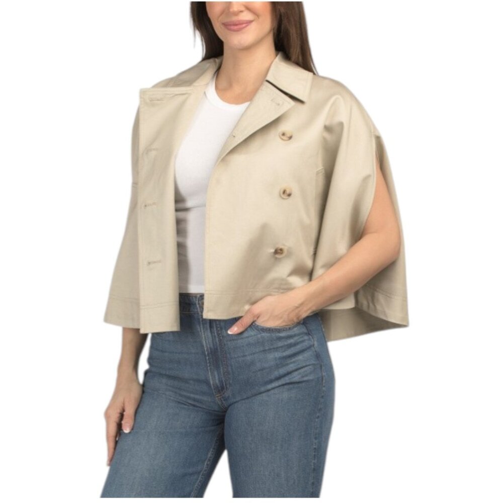 AVEC LES FILLES Trench Cape